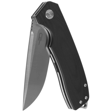 Bestech Lion Knife Black G10, Stonewashed / Satin D2 (BG01A)