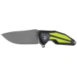 Rike Knife Tulay Black / Fluorescent Green Inlay, Matted 154CM (RK-TULAY-BFG)
