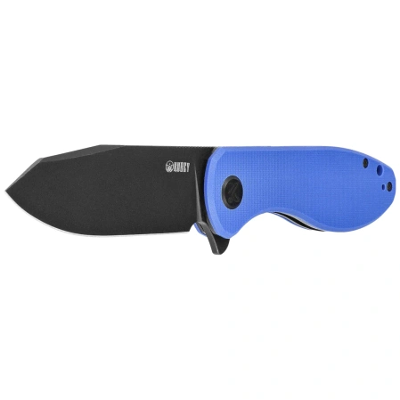 Nóż składany Kubey Master Chief Blue G10, Blackwashed 14C28N by Keanu Alfaro (KU358P)