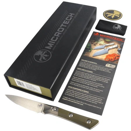 Nóż kuchenny Microtech Pairing OD Green G10, Stonewashed M390MK (3500B-10OD)