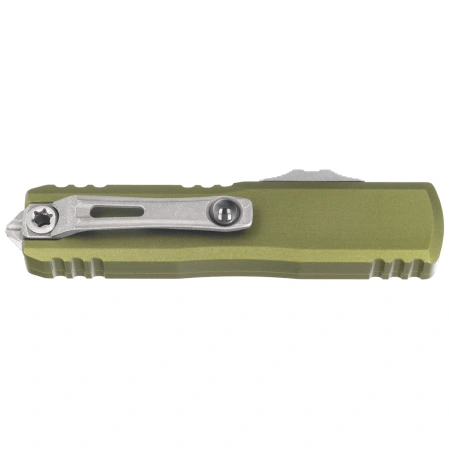 Nóż automatyczny OTF Microtech UTX-85 Gen IV T/E OD Green Aluminium, Apocalyptic M390MK by Tony Marfione (12334-10APOD)