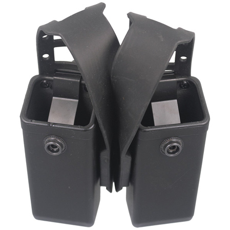 ESP Double Magazine Pouch for Double-Stack 9 mm Luger / .40 Magazines with UBC-01 Mount and Safety Strap, Black (MH-MH-04-S)