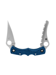 Spyderco Dyad Jr. Lighweight Sprint Run Knife Cobalt Blue FRN, Satin CPM SPY27 by Sal Glesser (C39PSCBL)