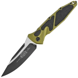 Microtech Socom Elite Auto S/E Knife OD Green Aluminum, Black M390 by Tony Marfione (160A-1OD)