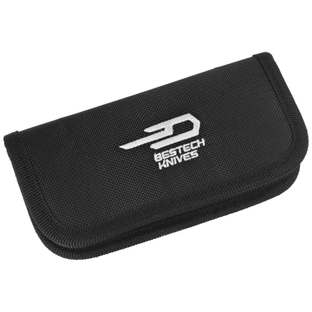 Bestech Vestige Knife Black Titanium/Carbon Fiber, Black Stonewashed MagnaCut by Justin Lundquist (BT2411D)