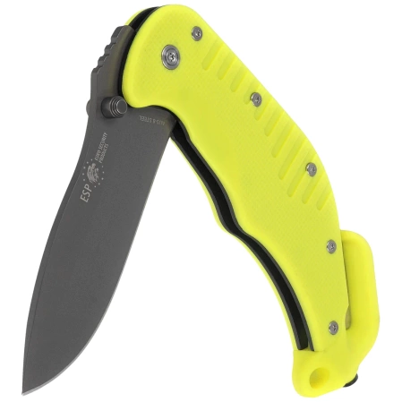 Nóż ratowniczy ESP RKY-01 Yellow PA66 Polyamide, Titanium Gray PVD AUS-8