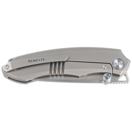 Remette Wild Species Knife Gray Titanium, Hand Grinding M390 (WD108-G)