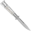 Nóż motylkowy Third Decor Habitat Balisong Pearl/Stainless Steel, Satin 420 (K2097)