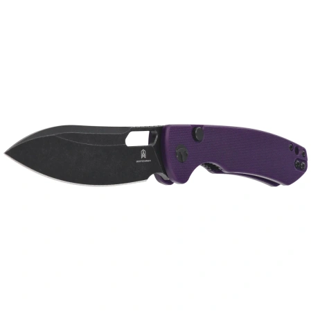 Bestechman Firebird Knife Purple G10, Black PVD Stonewashed D2 (BMK05D)