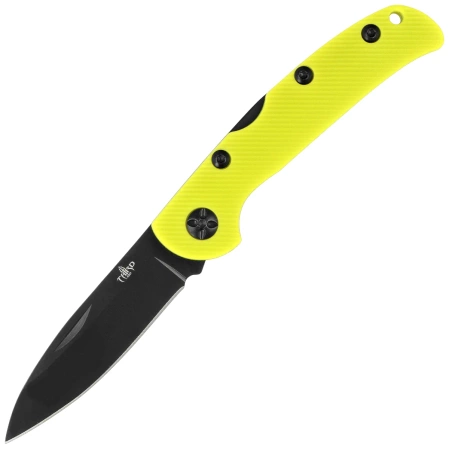 Nóż składany Third Decor Habitat N76 Navaja Yellow Nylon Fibre, Black 420 (TH-N76A)