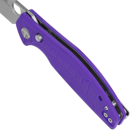 Nóż składany Bestechman Angry Owl Purple G10, Satin/Stonewashed D2 by Keanu Alfaro (BMK12E-1)