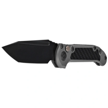Nóż automatyczny Microtech LUDT Gen III T/E Signature Natural Clear Aluminium/Carbon Fiber, Black DLC M390MK by Tony Marfione (1136-1DLCTNCCFIS)