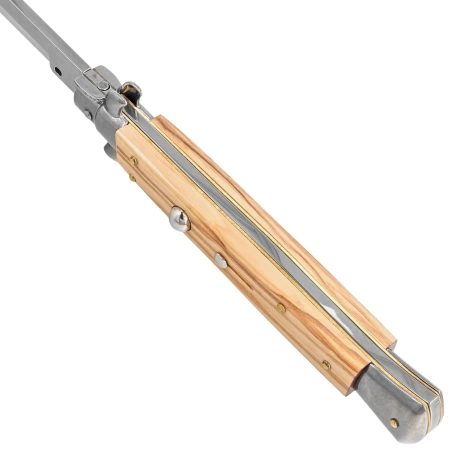 Nóż sprężynowy Frank Beltrame Stiletto Bayonet 28cm Olive Wood, Polished 420 MA5M (FB 28/94B)