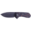 CIVIVI Elementum Flipper Shredded Carbon Fiber / Copper, Damascus (C907C-DS3)