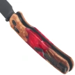 Nóż składany Bestechman Cicada's Wing Wood / Red Resin, Black PVD 10Cr15MoV (BMK06-W-5)