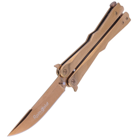 Martinez Albainox Balisong Knife RainGold Steel, RainGold 3Cr13Mov (02165)