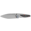 Nóż składany Rike Knife RK-Baidi-T-P/RCF Gray Titanium / Red Carbon Fiber, Bead Blasted M390