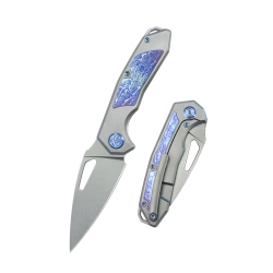 Nóż składany Kubey KB Knives Coeus Gray Titanium/Timascus, Beadblasted CPM S35VN (KB286A)