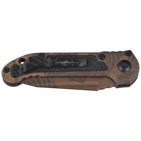 Microtech LUDT Gen III T/E Signature Automatic Knife Topographic Badlands Camo Aluminum, Topographic Badlands Camo M390MK by Tony Marfione (1136-1TPBNCS-Z4)
