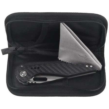 Nóż składany Bestech Malware Grey Titanium/Carbon Fiber, Stonewashed/Satin CPM S35VN by Todd Knife and Tool (BT1902C)