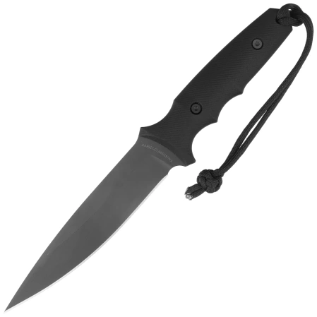 Spartan Blades Harsey Clandestina Knife Black Canvas Micarta, Black PVD MagnaCut by William W. Harsey (SB57BKBKKYBK)