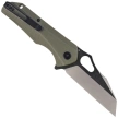 Bestech Operator Knife Green G10, Satin/Black D2 (BG36C)