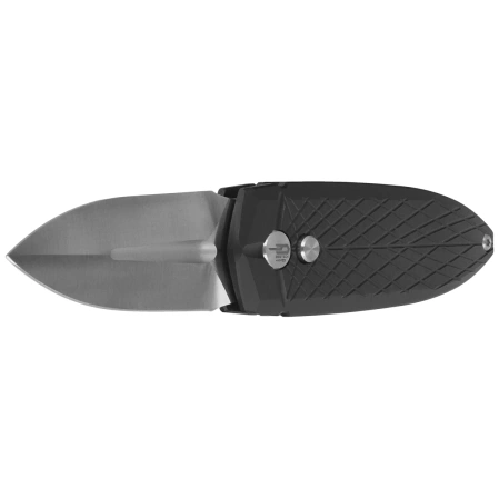 Bestech QUQU Knife Black Aluminum, Satin 14C28N by Gogo (BG57B-1)