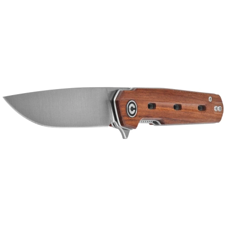 Civivi Navo Knife Guibourtia Wood, Satin Nitro-V by Ostap Hel (C25015B-1)