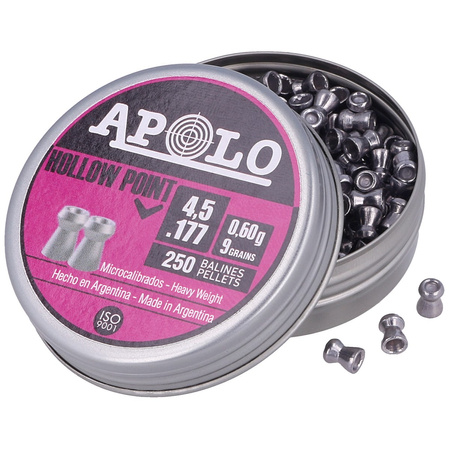 Śrut Apolo Hollow Point 4.52 mm, 250 szt. 0.60g/9.0gr (19201-2)