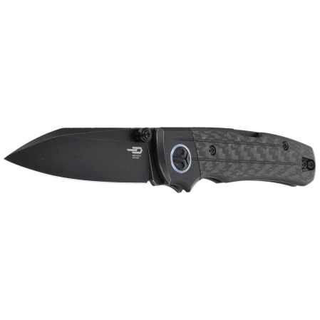 Nóż składany Bestech Tonic Black Titanium/Carbon Fiber, Black Stonewashed M390 by Colin Maisonpierre (BT2204E)