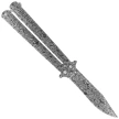 Martinez Albainox Balisong Knife 3D Damascus Pattern Steel, 3D Damascus Pattern 3Cr13Mov (02218)