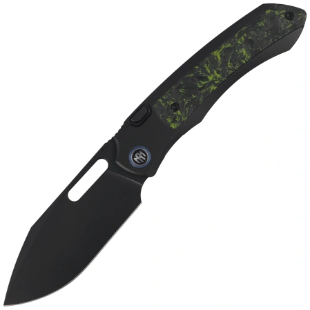 Remette Orca Knife Black Titanium/Luminous Carbon Fiber, Black DLC Pearlescent M390 (ORCALS)