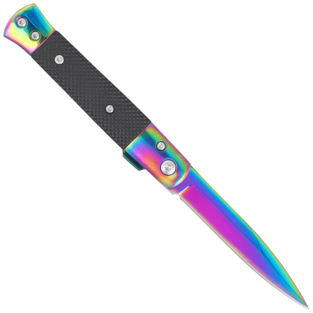 Nóż składany Third Decor Habitat N118W Black Aluminium/Rainbow Steel, Rainbow 420 (TH-N118W)