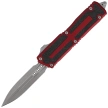Microtech Scarab II Gen III D/E OTF Knife Merlot Aluminum, Apocalyptic M390MK by Tony Marfione (1280-10APMR)