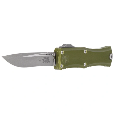 Microtech Hera II Mini S/E Recurve OTF Knife OD Green Aluminium, Apocalyptic M390MK by Tony Marfione (1705M-10APOD)