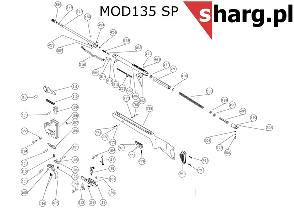 Barrel washer for broken Hatsan airguns (454)