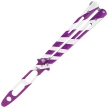 Nóż składany motylek Third Decor Habitat Balisong K3104 Practice Fan Knife Non-Cutting White/Purple 420, White/Purple 420 (TH-K3104)