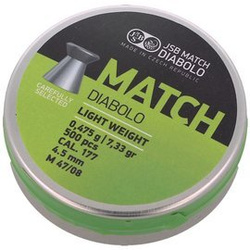 JSB Match Diabolo Light Weight Pellets 4.49 mm, 0.475 g, 500 pcs (000004-500)
