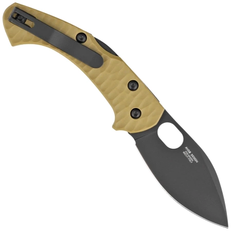 Fox Zero 2.0 Desert Warrior OD Green FRN, Black Top Shield Becut by Jens Ansø knife (FX-311 OD)