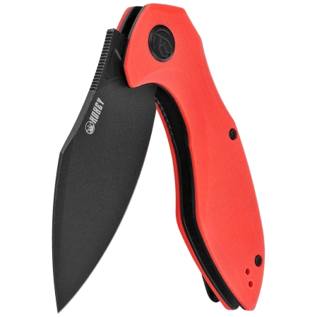 Kubey Nobel Knife Red G10, Blackwashed 14C28N (KU236P)