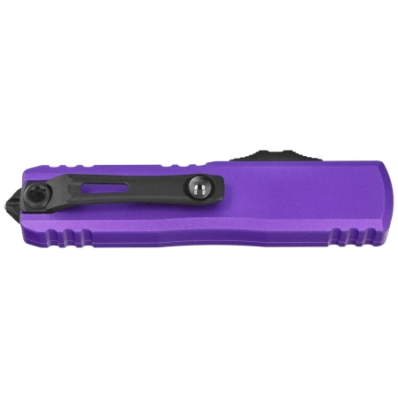 Microtech UTX-85 Gen IV D/E OTF Knife Purple Aluminum, Black M390MK by Tony Marfione (12324-1PU)