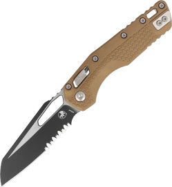 Microtech MSI S/E Knife Dark Earth Tri-Grip Polymer, Black P/S M390MK by Tony Marfione (210T-2PMDE)
