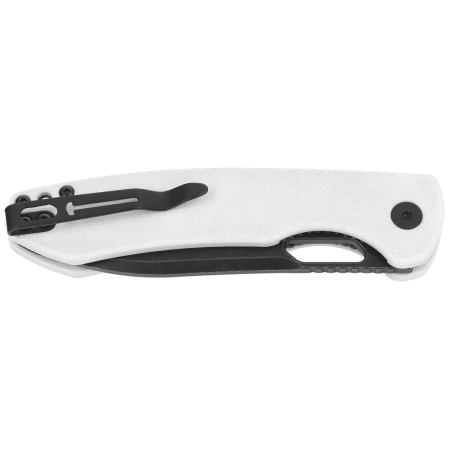 Bestechman Firebird Knife White G10, Black PVD Stonewashed D2 (BMK05E)