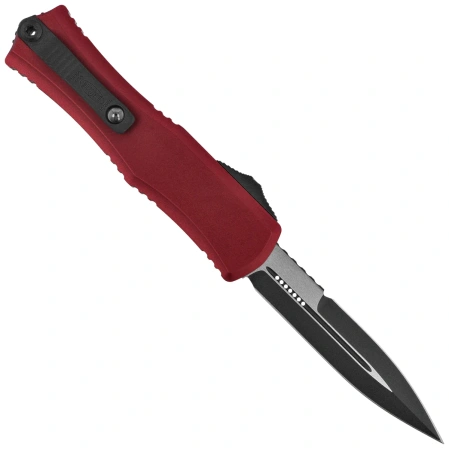 Microtech Hera II Mini Bayonet OTF Knife Merlot Aluminum, Black M390MK by Tony and Sean Marfione (1701M-1MR)