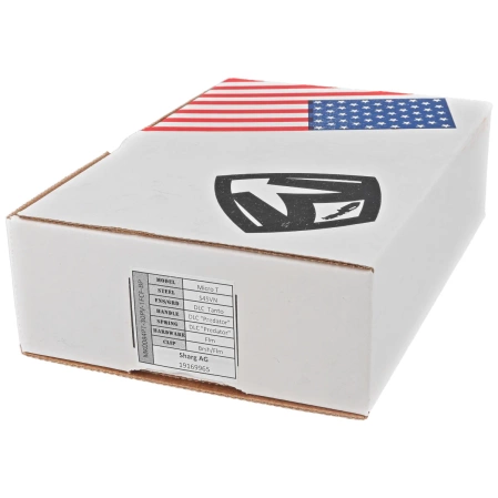 Nóż składany Medford Micro Praetorian T Tanto, Black DLC ''Predator'' Titanium, Flm HW, Brsh/Flm Clip, Black DLC S45VN by Greg Medford (MK0084PT-30PV-TFCF-BP)