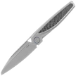 Rike Knife RK-Baidi-S-P/BCF Gray Titanium / Black Carbon Fiber, Bead Blasted M390