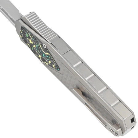 Remette Swordfish Titanium / Yellow Green Carbon Fiber, Pearlescent M390 (ZL101B2)