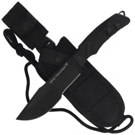 Nóż FOX Dino Tracker Black Forprene, Black N690Co by Black Roc Knives (FX-9CM08 B)