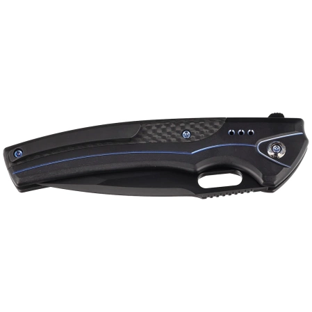 WE Knife Exciton LE No 084/205 Black Titanium / Twill Carbon Fiber, Two-Tone Black CPM 20CV (WE22038A-2)