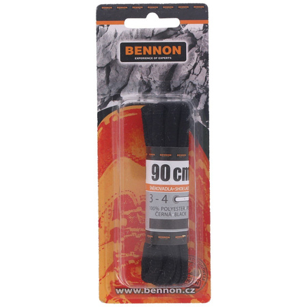 Bennon shoelaces rounded black 90cm (D31090)